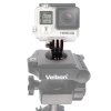 Uchwyt do kamer sportowych z uchwytem GoPro do statywu - czarny